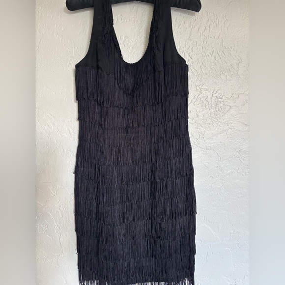 Roberta Bridal Dresses & Skirts - Robert Tate Black Fringe Flapper Dress Size 7/8 Gatsby 1920s Party Costume